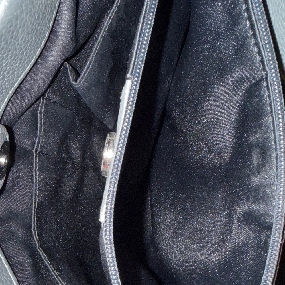 Coach Pebbled Leather Shoulder Tote in Charcoal - Picture 6 of 13